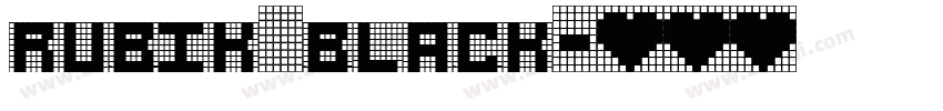 rubik black字体转换